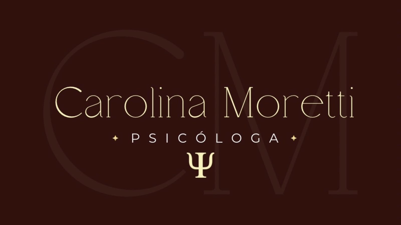 Logotipo completo de Carolina Moretti, Psicóloga
